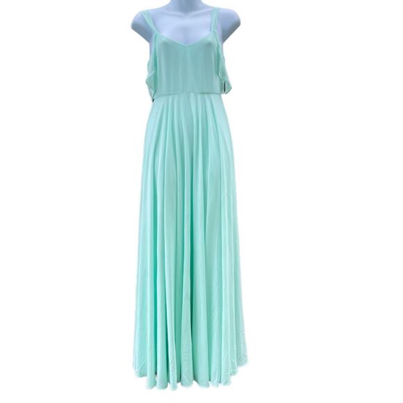 Lulu’s Romantic Fantasy Mint Green Maxi Dress NWT - Picture 2 of 7